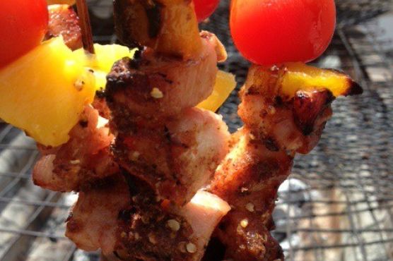 Chicken and Mango Skewer | Made by Meaghan Moineau