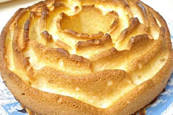 Almond Amaretto Cloud Cake with Rosewater Marzipan Glaze recipe by Meaghan Moineau