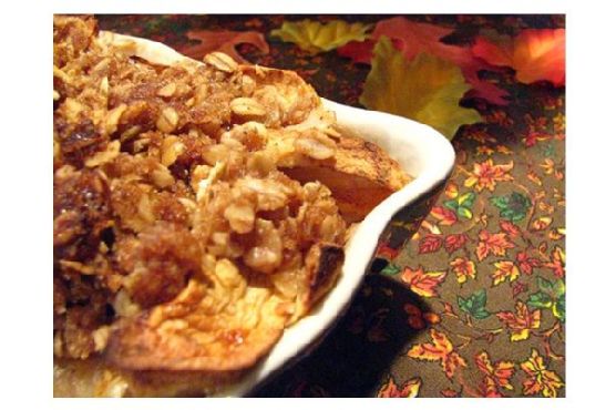 Decadent Caramel Bourbon Apple Brown Betty recipe by Meaghan Moineau