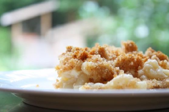 Truffle-Infused Macaroni and Cheese with Crispy Pancetta Crumble recipe by Meaghan Moineau