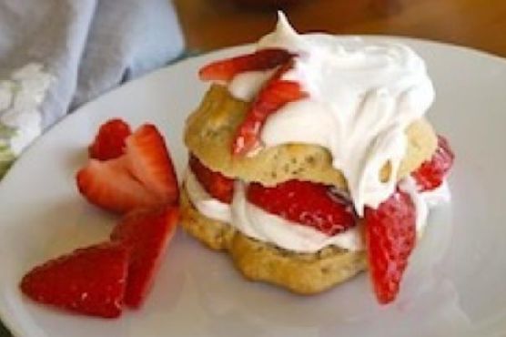 Luscious Vegan Strawberry-Rose Shortcake with Coconut Cream recipe by Meaghan Moineau
