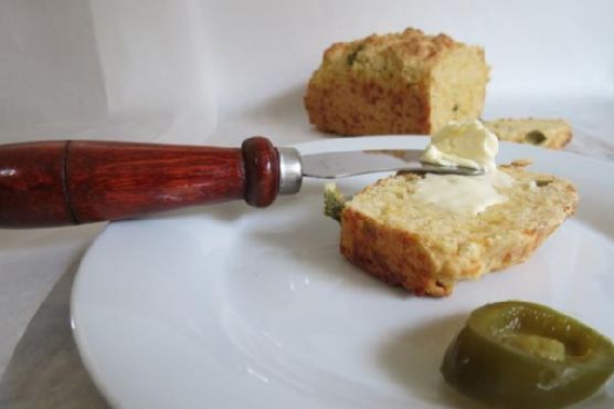 Smoky Jalapeno Cheddar Cornbread with Honey Butter recipe by Meaghan Moineau