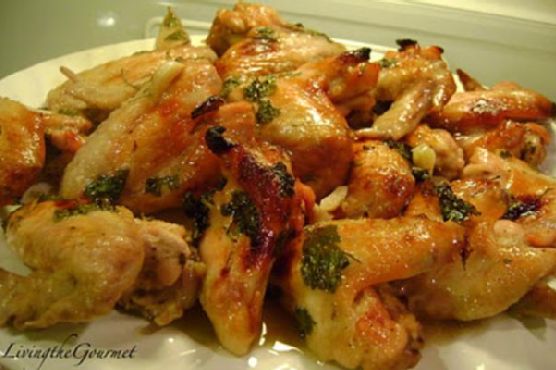 Zesty Citrus-Herb Baked Chicken Wings with Honey-Lime Glaze recipe by Meaghan Moineau