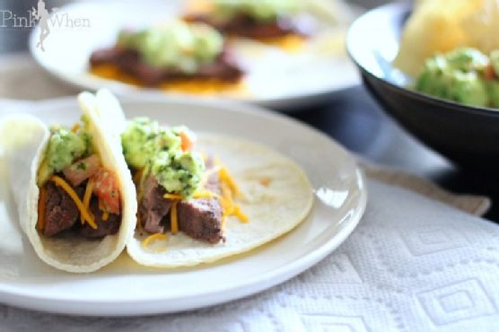 Smoky Chipotle Filet Mignon Tacos with Avocado Lime Crema recipe by Meaghan Moineau