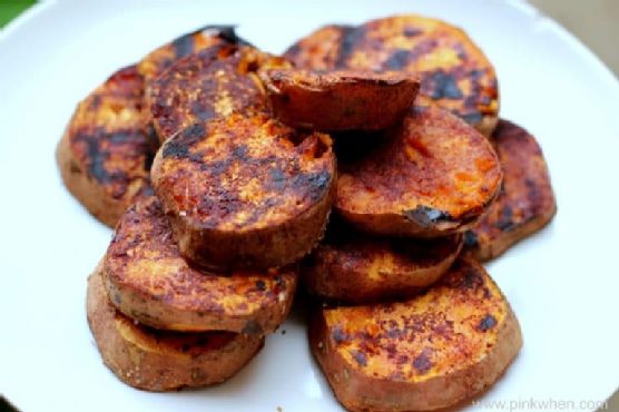 Smoky Maple Chipotle Grilled Sweet Potatoes | Made by Meaghan Moineau