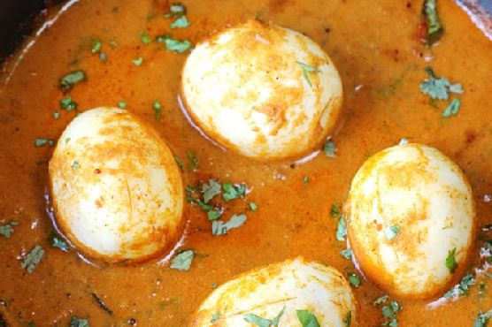 Spicy Chettinad Egg Curry with Smoky Roasted Peppers | Made by Meaghan Moineau