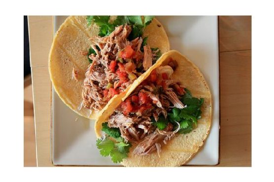 Zesty Citrus-Herb Pork Carnitas Tacos with Pineapple Salsa recipe by Meaghan Moineau