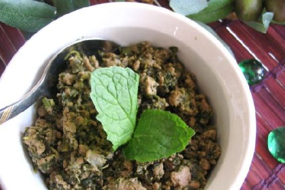 Sumptuous Indian-Spiced Beef with Creamy Coconut Spinach recipe by Meaghan Moineau