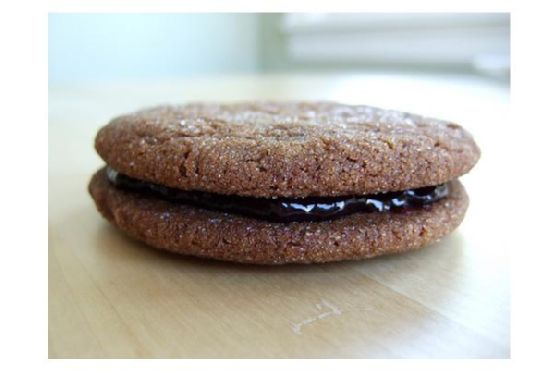 Blackberry-Walnut Shortbread Cookies with Orange Zest and Almond Glaze recipe by Meaghan Moineau
