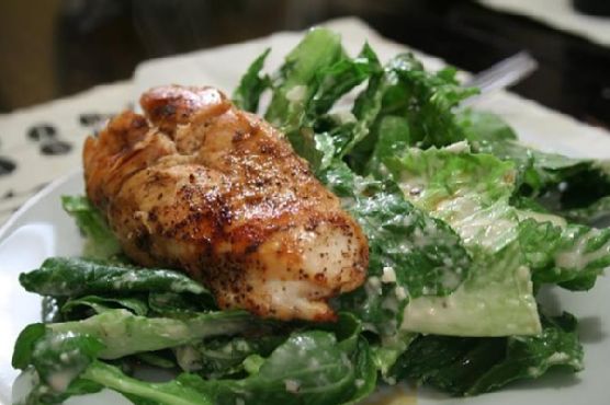 Smoky Maple-Glazed Salmon Caesar Salad with Toasted Pepitas | Made by Meaghan Moineau