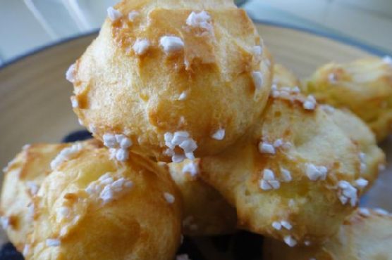 Orange Blossom Chouquettes with Cardamom Sugar Dust recipe by Meaghan Moineau