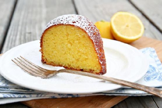 Zesty Lemon-Thyme Bundt Cake with Raspberry Glaze recipe by Meaghan Moineau