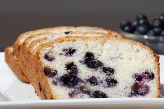 Lemon-Infused Blueberry Bread with Almond Streusel Topping recipe by Meaghan Moineau