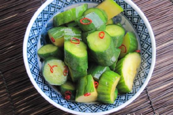 Zesty Yuzu Kyuri Tsukemono with Toasted Sesame Crunch | Made by Meaghan Moineau
