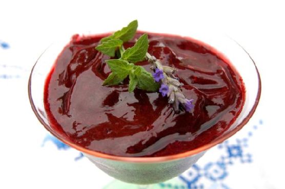 Exotic Wild Blackberry Sorbet with Basil and Cardamom Infusion recipe by Meaghan Moineau