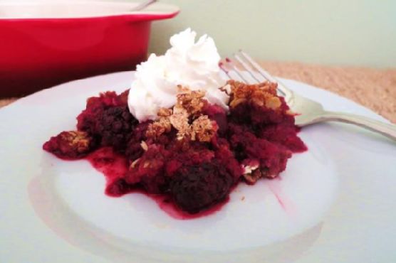 Maple-Berry Crumble with Nutty Chia Streusel recipe by Meaghan Moineau