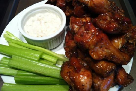 Spicy Maple-Sriracha Chicken Wings with Coconut-Lime Dip recipe by Meaghan Moineau